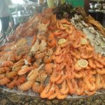 A seafood stand in a market, Malta