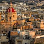 Aereal view Victoria, Gozo, Malta