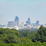 La veduta del centro di Londra da Richmond Park