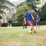Una partita di calcio del programma Sir William