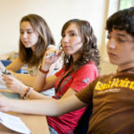 Studenti di Sir Michael a lezione presso la Studio Cambridge