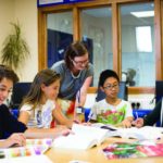 Gli studenti in una classe della Whitgift Summer School