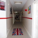 Il corridoio dell'alloggio residenziale della More Than English summer school