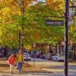 Lo storico Biltmore Village ad Asheville, Carolina del Nord.