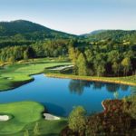 Il campo da golf Cliffs Walnut Cove ad Asheville, Carolina del Nord.