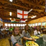 Camp Twin Creeks campers in the dining hall