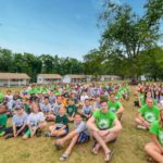 Camp Twin Creeks campers group photo