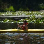 Camp Twin Creeks camper goes kayaking
