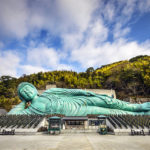 Il Buddha reclinato nel tempio Fukuoka Nanzoin