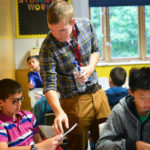 Gli studenti in una delle classi della Summer Boarding Courses Canford School