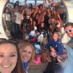 Gli studenti dellaSummer Boarding Courses Canford School in gita sul London Eye