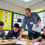 Gli studenti in una delle classi della Summer Boarding Courses Canford School