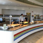 The cafeteria at the Millfield Street campus