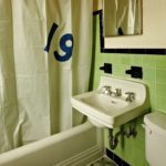 A bathroom in the Freehand Hotel Miami