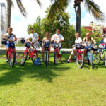 Rennert Miami Plus! students go biking on the seafront