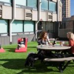 Il giardino del residence per studenti Parkside 