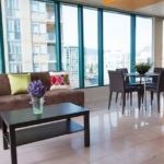 Un salone del residence per studenti Gec Viva 