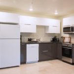 Una cucina del residence per studenti Gec Viva 