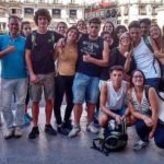 Gli studenti della scuola Eureka in gita