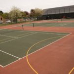 Il campo da basket della scuola King's Ely