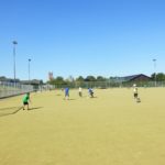 Il campo di calcio della scuola King's Ely