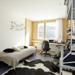 Una stanza singola del residence della scuola Lyceum Alpinum Zuoz