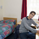 Una stanza singola del residence della scuola Bell Wellington