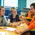 Students in class