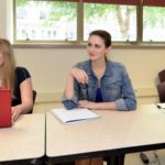 Gli studenti del programma arricchimento universitario della scuola Julian Krinsky Villanova University in classe