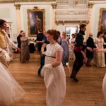 Il Regency Ball in costume d'epoca durante il Jane Austen Festival di Bath, Inghilterra