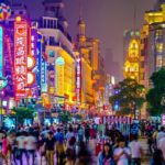 La Nanjing-Road di Shanghai, Cina