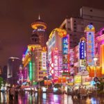 La Nanjing-Road di Shanghai, Cina