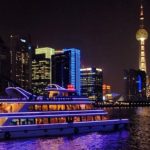A cruise along Huangpu River on the way to The Bund, Shanghai, China