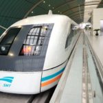 The high speed magnetically-levitated train Maglev