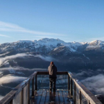 Panoramic point above Vancouver reachable by the Sea-to-Sky road, Vancouver, Canada