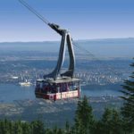 The Vancouver cable car serving Grouse Mountain, the highest point in Vancouver, Canada