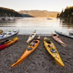 Kayak excursion at Deep Cove, Vancouver, Canada