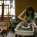 French Woods summer camp pottery activity