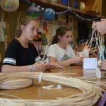 French Woods campers have a crafts activity