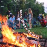 French Woods campers have a camp fire