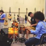 French Woods summer camp music activity