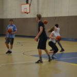 French Woods campers play basketball