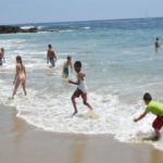FLS international Los Angeles Cal State Fullerton students at the beach