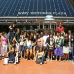 FLS international Los Angeles Cal State Fullerton students on a Sony Pictures Studio Tour