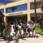 FLS international Los Angeles Cal State Fullerton students on a Warner Bros Studio Tour
