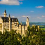 Il fiabesco Castello di Neuschwanstein appena fuori Monaco di Baviera, Germania