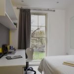 Una camera singola nel residence studentesco Green Park House 