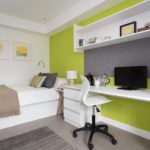 Una camera singola nel residence studentesco Green Park House 