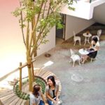 Cortile del dormitorio della scuola Genki Fukuoka