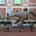 Reproduction of a dinosaur outside the Academy of Natural Sciences in Philadelphia, United States of America